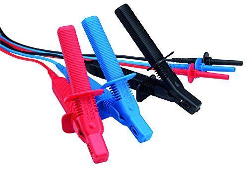 JEU DE CORDONS (3X3M) 3KV AVEC GRANDES PINCES ISOLÉES POUR MIT515/525/1025 - MEG1002-534