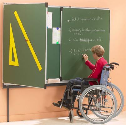 MÉCANISME MANUEL À HAUTEUR VARIABLE POUR TABLEAU SIMPLE HAUTEUR 1 M - MANUTAN COLLECTIVITÉS