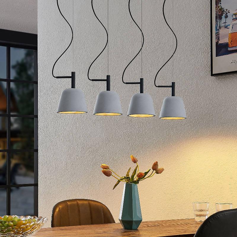 LUCANDE OTAVIS SUSPENSION EN BÉTON À 4 LAMPES