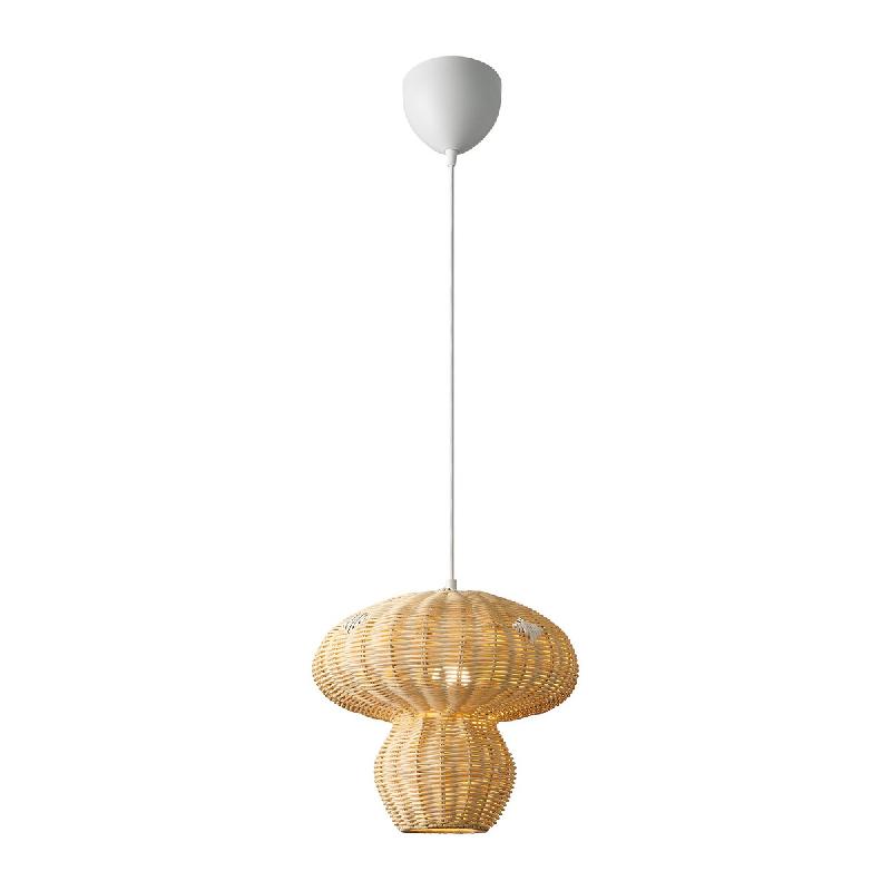 Nordlux Suspension ALLIE 30 Rotin Nature (marron), H.28.3 - IP20 - E27 / Intérieur - marron 5704924018787_0