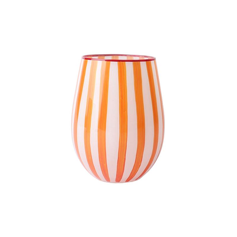 Novastyl - Lot de 3 gobelets 40cl en verre orange circus - 3256391047903_0