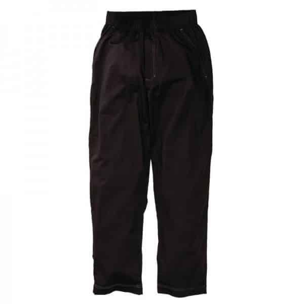 Pantalon de cuisine mixte baggy noir (Taille: XL (42