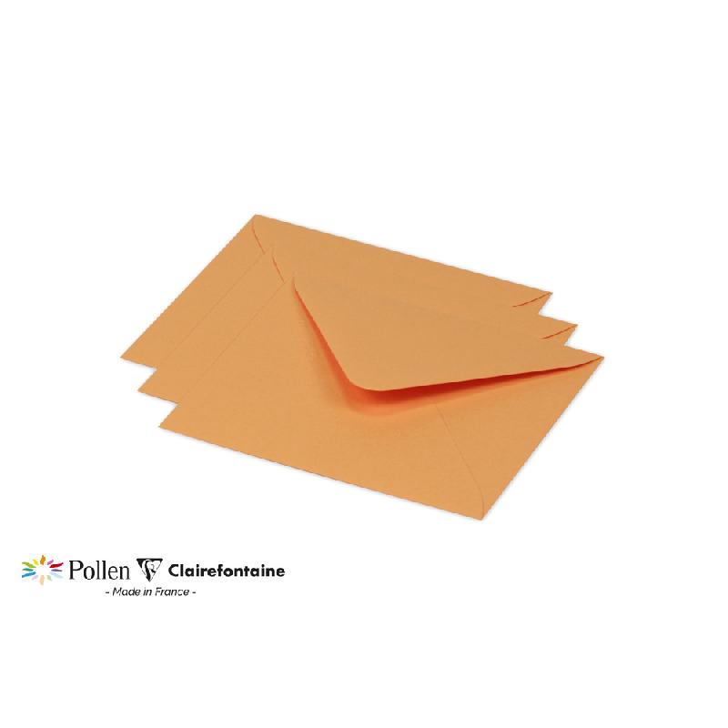 PAQUET DE 20 ENVELOPPES POLLEN 125X138MM 120G/M² - CLÉMENTINE - LOT DE 4