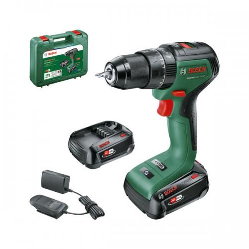 PERCEUSE VISSEUSE À PERCUSSION UNIVERSALIMPACT 18V-60 + 2 BATTERIES 2AH - 06039D7102 BOSCH