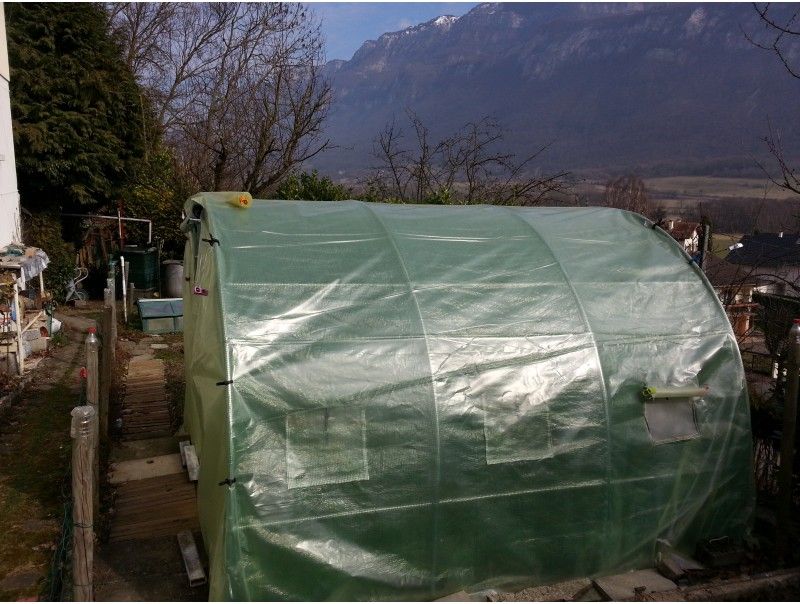 Pk0031 - Bâche transparente 3 x 7 m pour serre de jardin - PEBD 150 microns - Fabrication Française_0