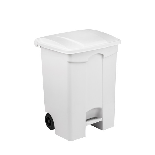 Poubelle a pedale contitop mobile 70l blanc/blanc_0