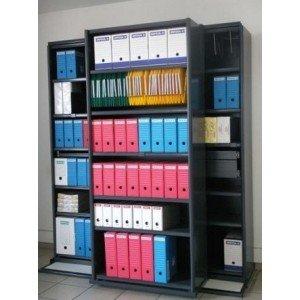 Rayonnage mobile latéral ouvert - 17 ml - 3 modules avec 1 coulissant - Garantie 5 ans - Montage inclus_0