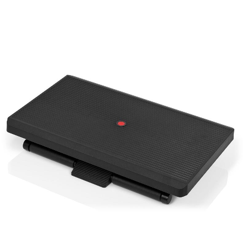 Repose-Pied PIEDINO STRIPE PRO noir inclinable et réglable en hauteur hjh OFFICE - noir plastique 721040_0
