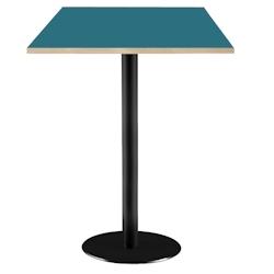 Restootab - Mange-debout 60x60cm - modèle Rome bleu avec chants bois - bleu TB-ROMFF-6060M-BL.PR-BOI_0