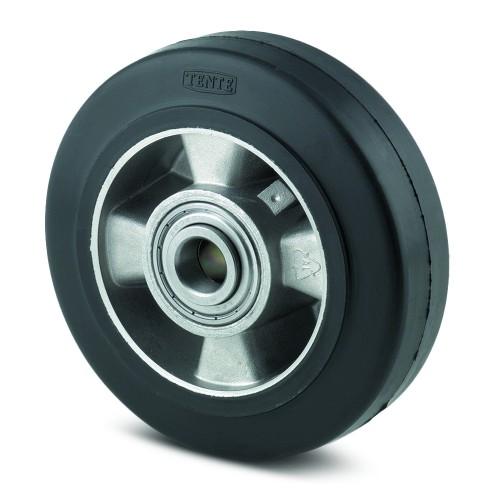 ROUE CAOUTCHOUC - FORTE CHARGE - USAGE INDUSTRIEL - Ø 125 MM - ELASTECH TENTE
