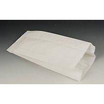 SACHET À SOUFFLET EN PAPIER, BLANC - LOT DE 2
