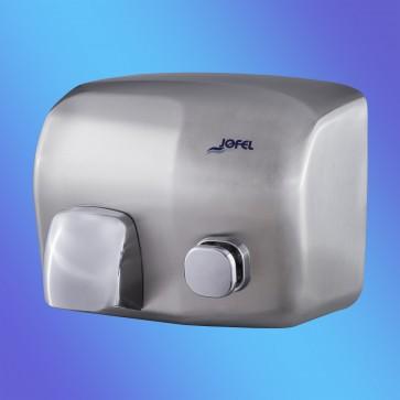 Sèche-mains antivandale Ibero inox satiné - Bouton poussoir - Réf. AA91500_0