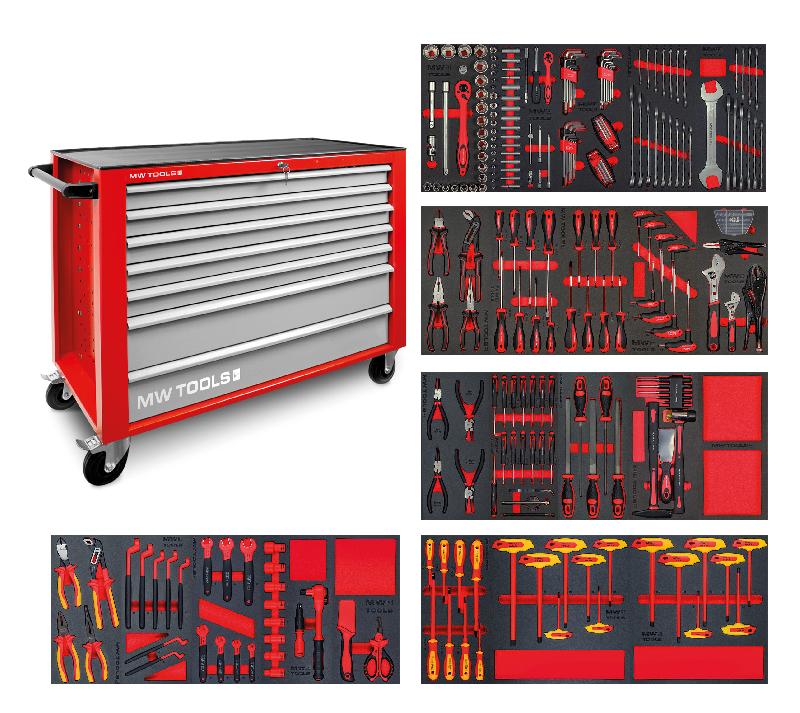 Servante d'atelier complète EV STARTER 265 outils MW Tools MWE299G3_0