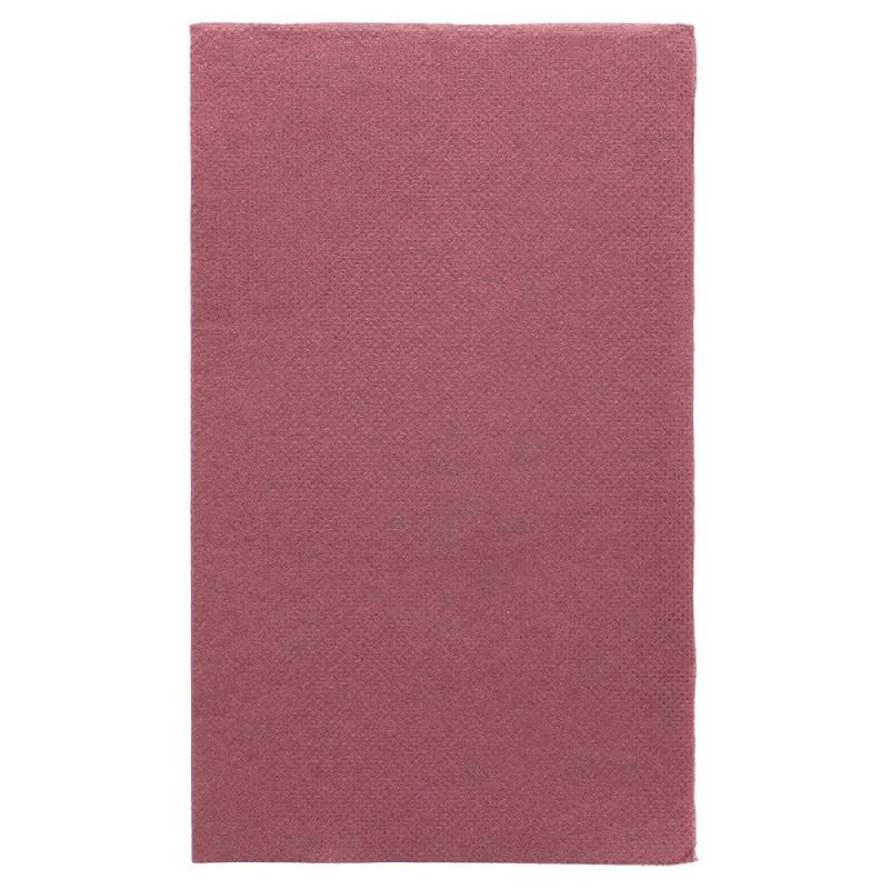 Serviette en ouate gaufré 2 plis prune 1/6 33x40cm - par 2000_0