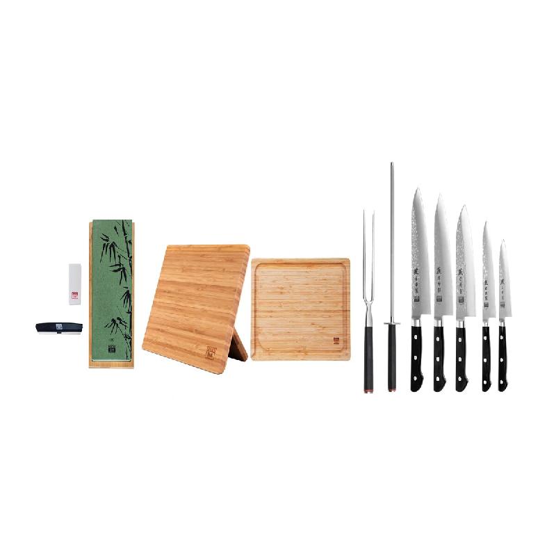 Set complet Deluxe 11 pièces KOTAI Tsubame – 6 couteaux et 5 accessoires - inox 708999029193_0