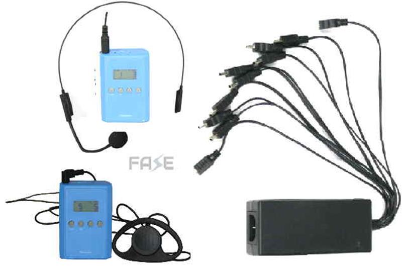 Set complet visite guidée WA01 Pack 10 - Système audio sans fil portable avec émetteur et 9 récepteurs_0
