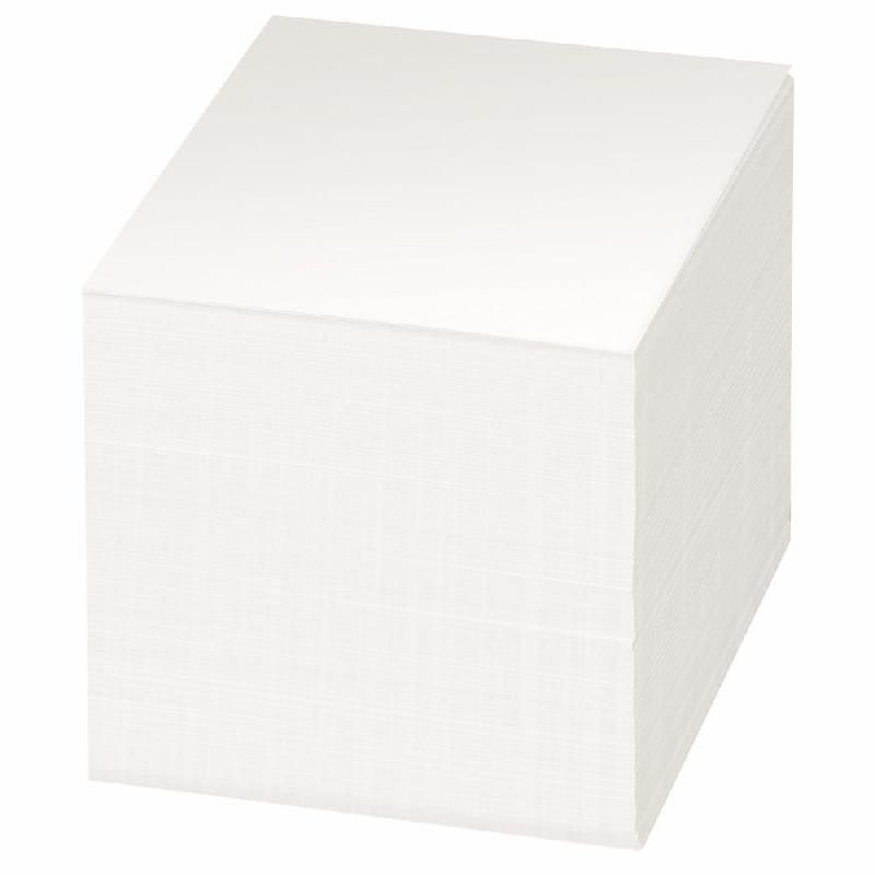 STAPLES RECHARGES POUR BLOC MÉMO - FORMAT 90 X 90 MM (70 G/M2) - 800 FEUILLES NON PERFORÉES UNIES - COULEUR BLANC