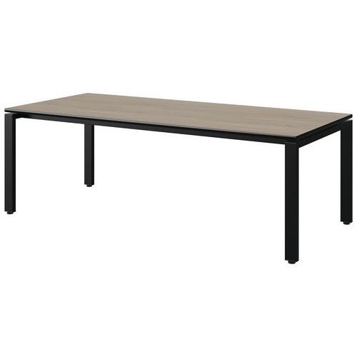 TABLE MALIBU 180X80 T3 SOUDÉ ST CHÊNE 1146/NOIR NOIR 9005