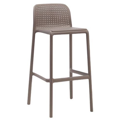 TABOURET HAUT RAP TAUPE