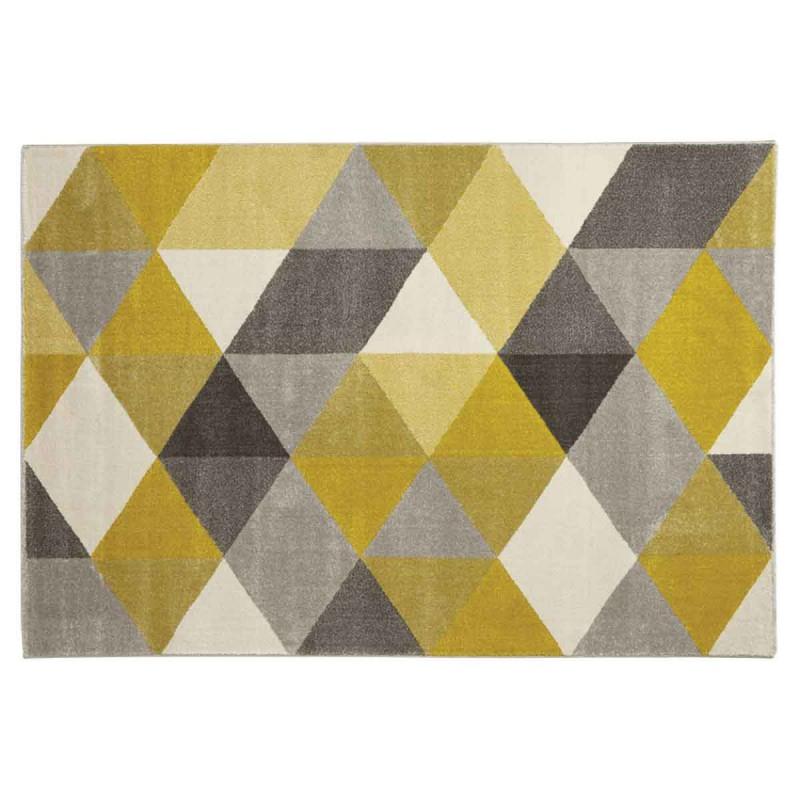 Tapis déco à motifs Tonik 160x230cm vert - Paris Prix - Hydrofuge, antistatique et antibactérien_0
