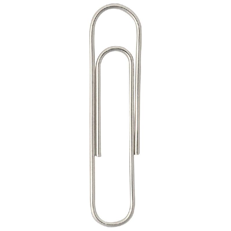 TROMBONES ACIER NICKELE 25 MM BOUT ROND - BOÎTE DE 1000 - PAQUET 1000 UNITES