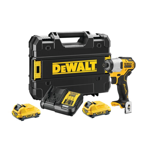 VISSEUSE À CHOCS DEWALT XR 12V DCF801D2-QW 2 BATTERIES 12V 2AH CHARGEUR COFFRET TSTAK