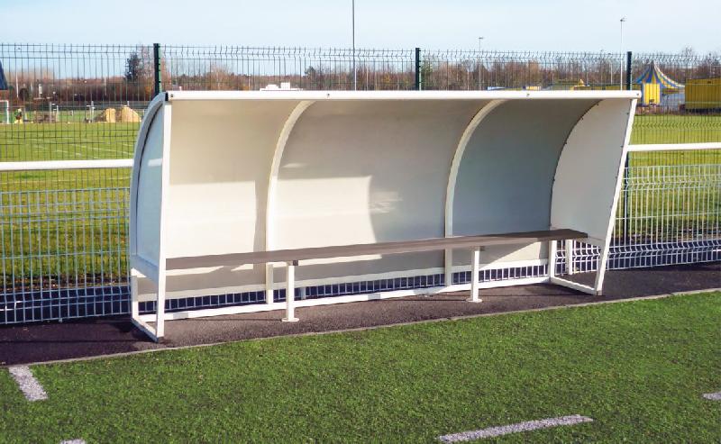 Abri de touche tôle aluminium Burdipolis - Hauteur 1.60m - Conforme FFF - Variantes disponibles_0