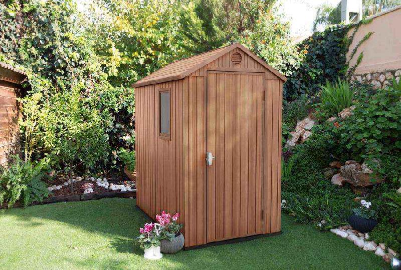 Abri jardin resine - darwin - 2m² - marron_0