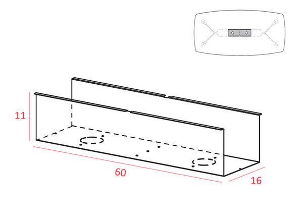 Goulotte horizontale pour table de réunion Spike_0