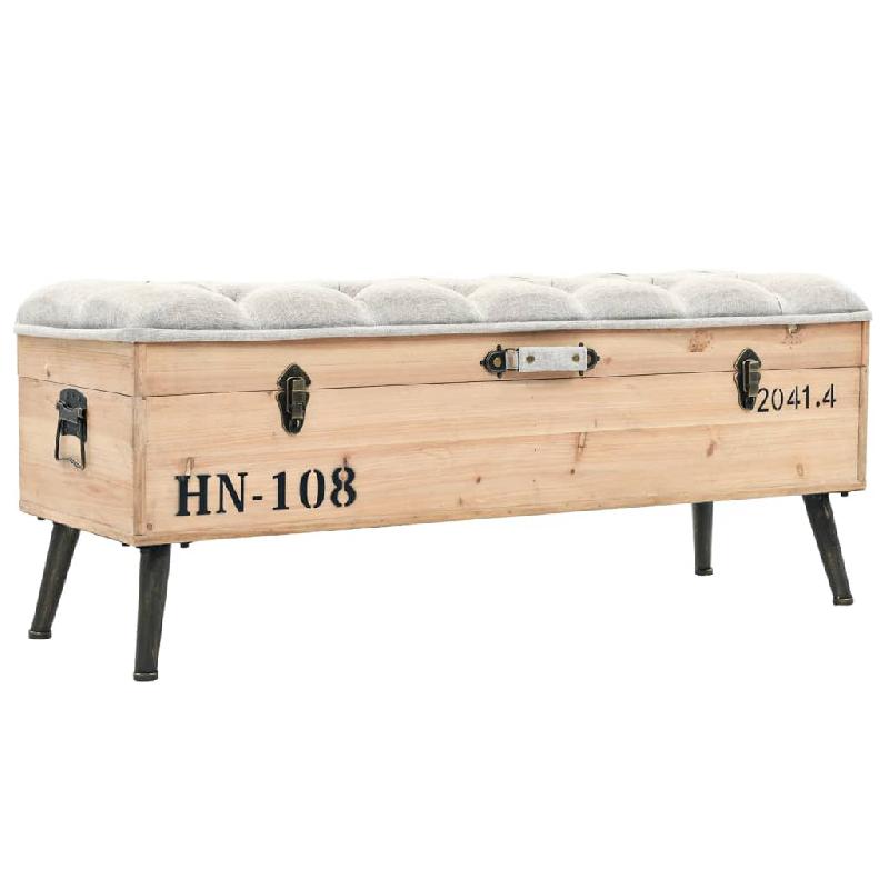 BANC BANQUETTE DE RANGEMENT 110 CM BOIS DE SAPIN MASSIF 02_0010774_0