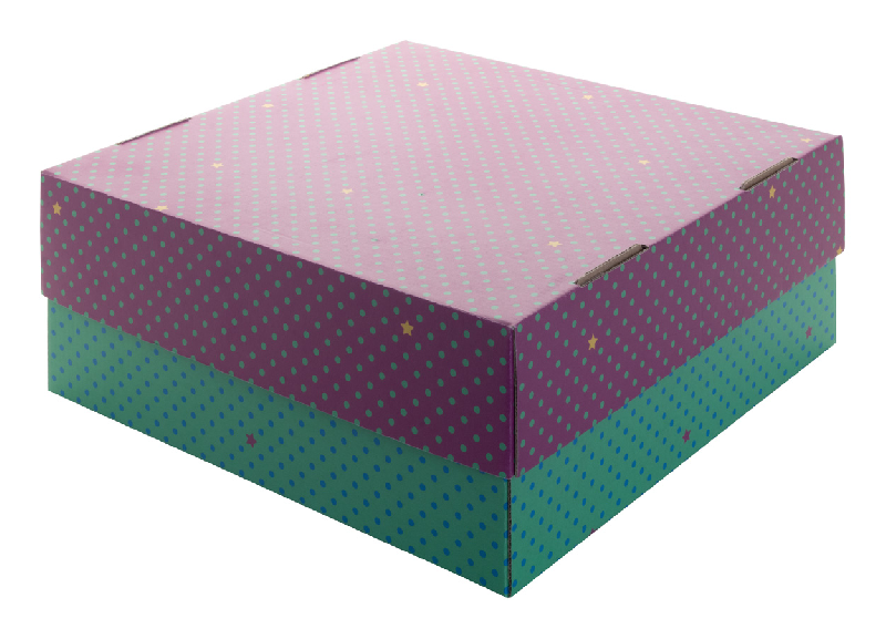 Boîte cadeaux en carton ondulé imprimé en couleur - sur mesure - livraison à plat - minimum 50 pièces_0
