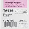 Cartouche d'encre magenta clair 200ml Epson 4900 - pour imprimante photo haute qualité_0