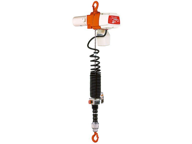 Palan électrique à chaîne KITO EDC - capacité 60 à 240 kg - bi-vitesses - aluminium résistant_0