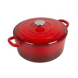 García de Pou Garcia de Pou 2 Unités - Cocotte Ronde Avec Couvercle 5,2 L Ø 26X11,5 Cm Rouge Fer - rouge fonte 270.76_0
