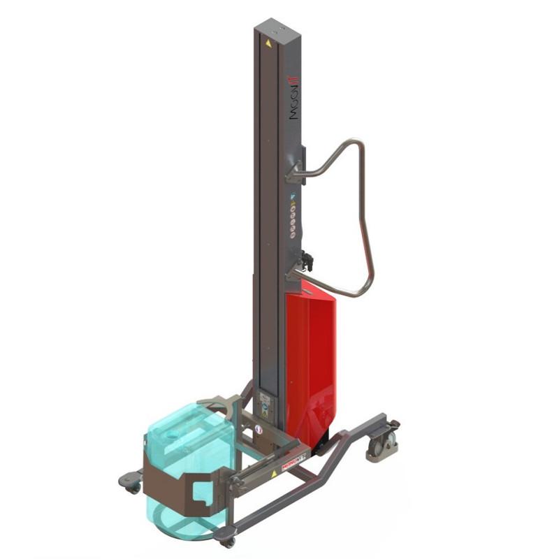 Gerbeur à levée électrique avec rotobidon_0