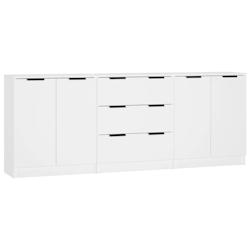 Helloshop26 - Buffet bahut commode armoire meuble de rangement organisateur cuisine salle de séjour salons 3 pcs bois d'ingénierie 02_0037014 - 3000_0