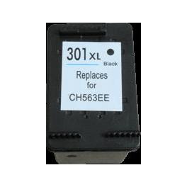 Cartouche d'encre compatible HP Deskjet 1050/3000/2050 (CH563EE/N°301XLBK) - Noir 15ml - Réf. 08301BK_0