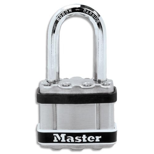 Cadenas Master Lock Excell® Marine en acier laminé - Haute sécurité - 4 clés fournies - Résistant aux intempéries_0