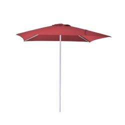 METRO Professional Parasol Push-up, aluminium / polyester, 2 x 2 m, avec traitement Teflon, rouge / platine - rouge multi-matériau 4337255686434_0