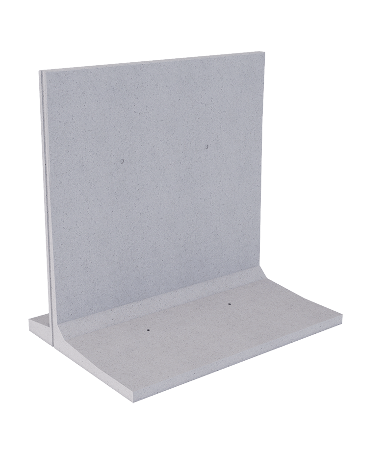 Mur de stockage et de soutènement en béton, certifié pour une construction pérenne_0