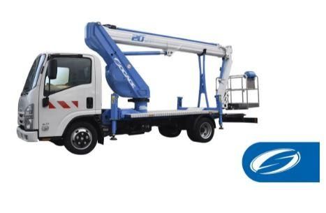 Nacelle élévatrice sur camion SOCAGE forSte 20TJ SPEED - télescopique avec JIB hydraulique et stabilisation automatique_0