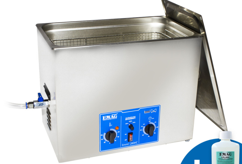 Nettoyeur à ultrasons 32L à usage multiple avec robinet de vidange - Minuterie 1-60 min - Emmi-280 HC_0