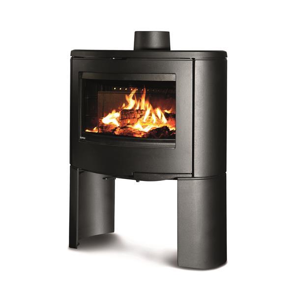 Poêle à bois Pacco haut en fonte - horizontal - 10kW - dimensions 70x87x43 cm - bûches 50 cm - classe A+_0