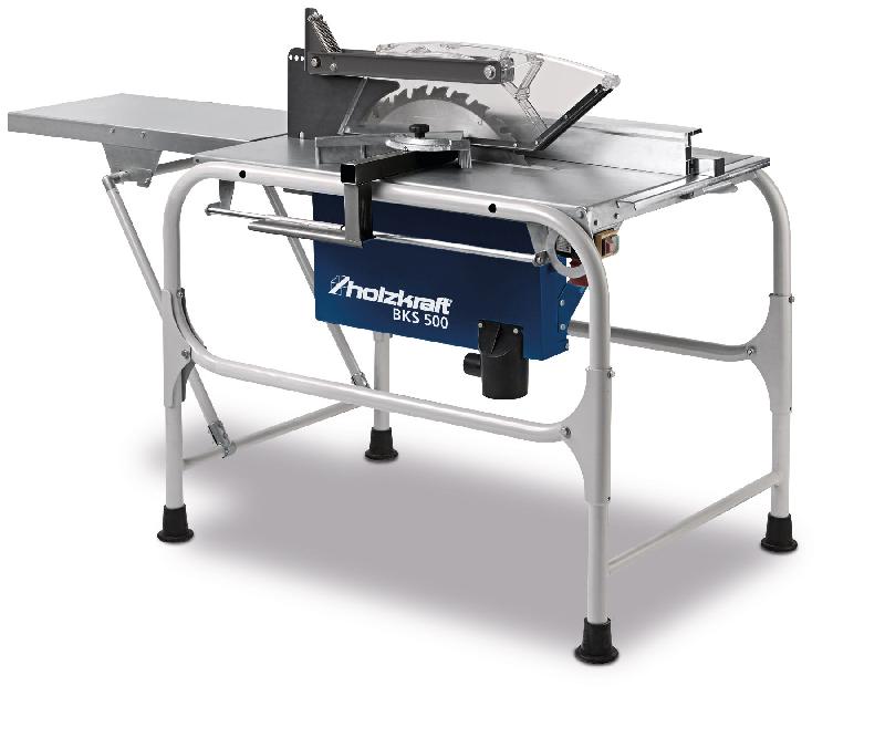 Scie circulaire de chantier professionnelle pour la construction hauteur de coupe 150 mm 4,2 kW 400V + lame de scie circulaire dia. 500 Holzkraft BKS500_0
