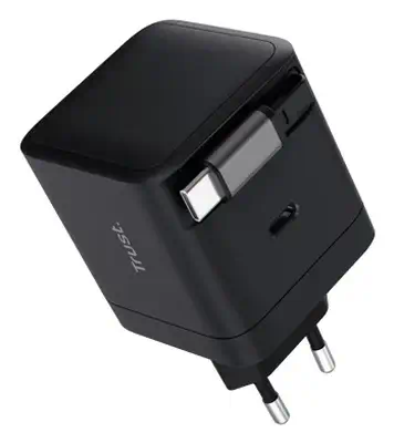 Trust Maxo Chargeur PD USB-C rétractable de 65 W_0