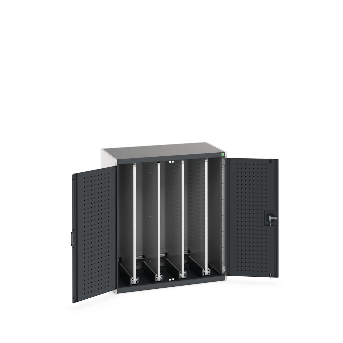 Armoire d'atelier Cubio SMV-10612-4.1 - portes Perfo et panneaux coulissants - 1050x650x1200mm_0
