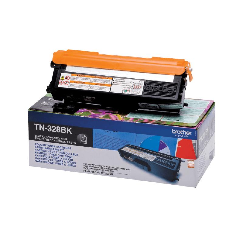 Brother TN-328BK - Cartouche de toner originale – Noir_0