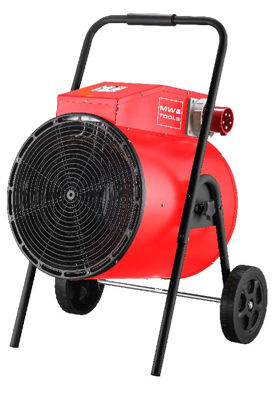 Chauffage électrique de chantier soufflant orientable 30kW 400V mobile MW Tools WEL30T_0
