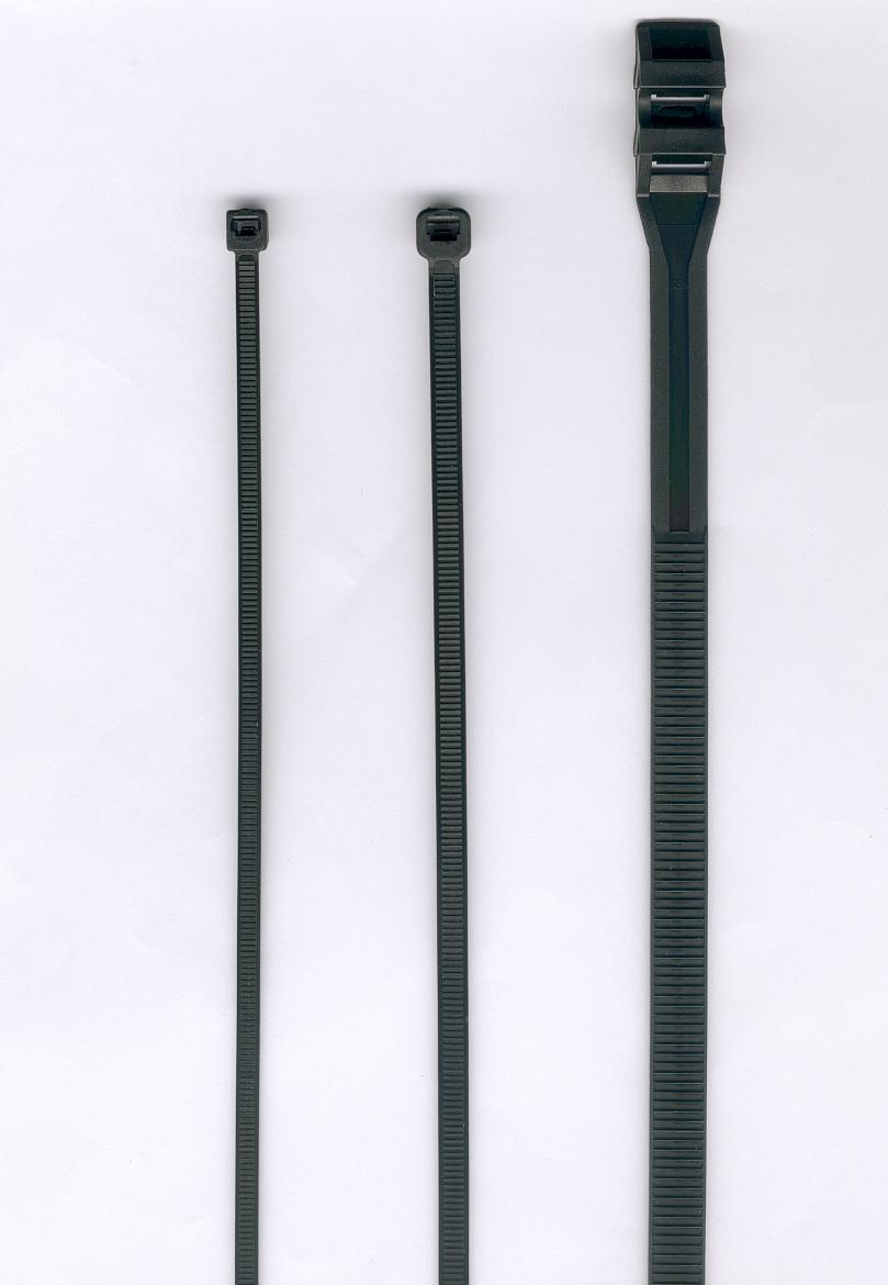 Colliers serre-câbles électricien - fixation de filets - PA6/PA12 - plusieurs dimensions_0