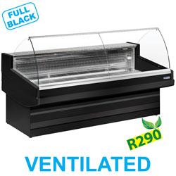 Comptoir vitrine réfrigéré ventilé - vitre bombée - modèle Elegance PLUS - 2500 mm - T° 0°+2° - 230V_0
